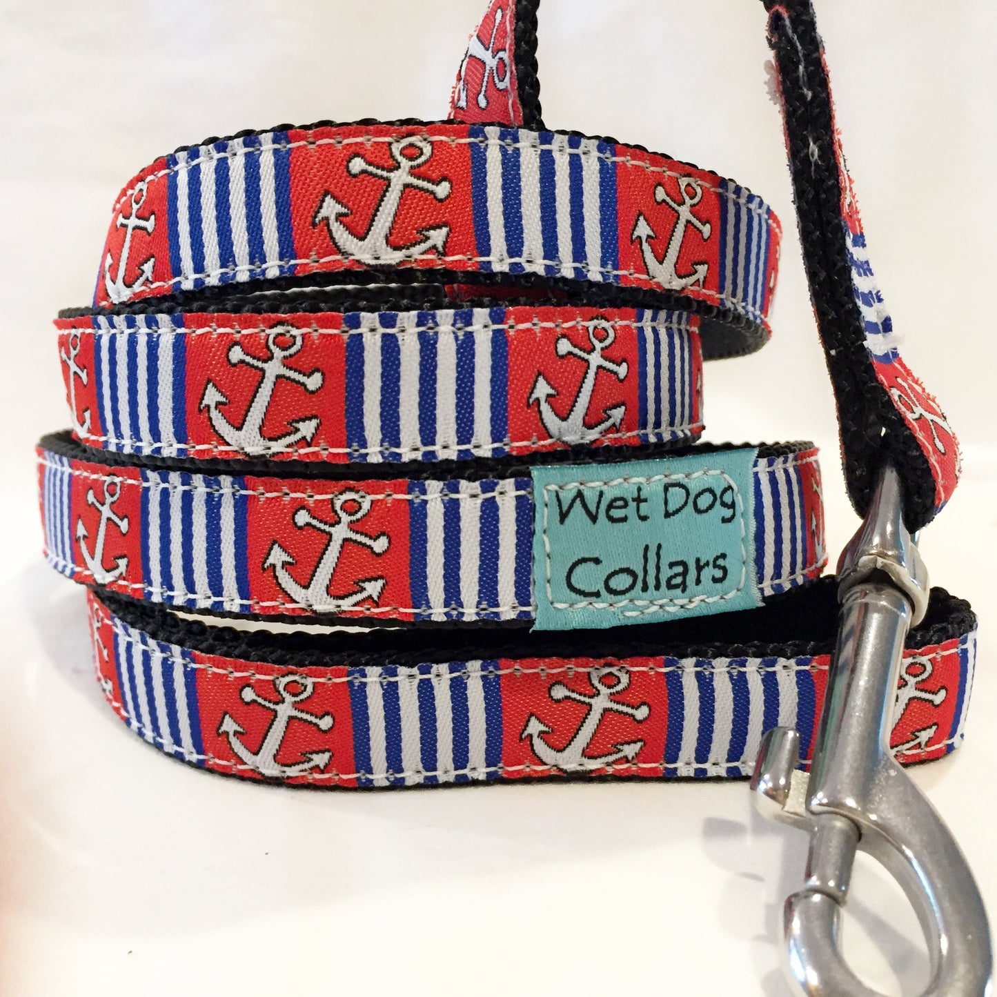 Anchors Away Nautical Dog Leash