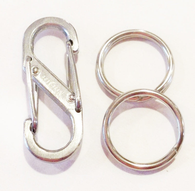 Stainless tag holder and split rings