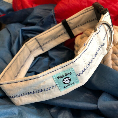 Sailcloth Wide Dog Collar